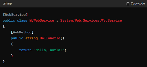 web service asp net c#