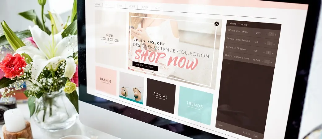 E-commerce platform showcasing